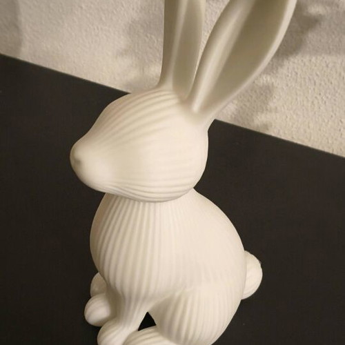 Decorative rabbit with ridges 20 cm like new, plastic
