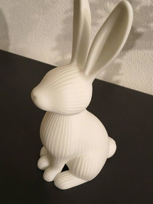 Decorative rabbit with ridges 20 cm like new, plastic