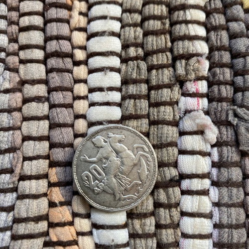 Greek silver collectible coin 20 drachmas 1960 used, King Pavlos I