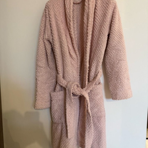 Oysho pink bathrobe used, warm, size S
