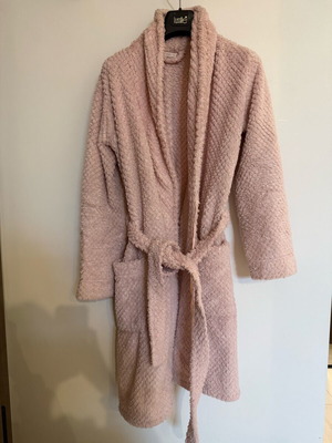 Oysho pink bathrobe used, warm, size S