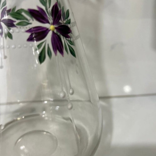 Vintage hand-painted vase like new from the 1960s
