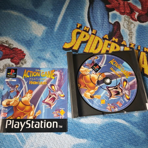Hercules PlayStation (PS1) used, manual excellent, disc in fair condition