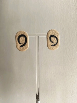Handmade polymer clay earrings new with steel fasteners