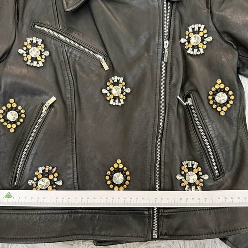 Arma women's leather jacket used black size M