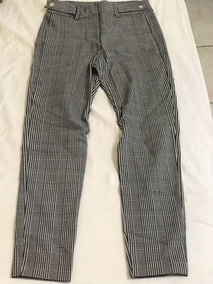 Checked pants used, size M, Pink Woman