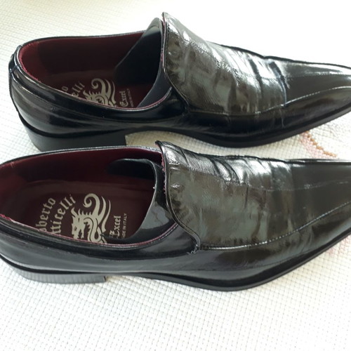 Roberto Botticelli leather shoes black No 41 lightly used
