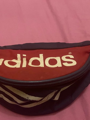 Adidas vintage waist bag like new, blue and red