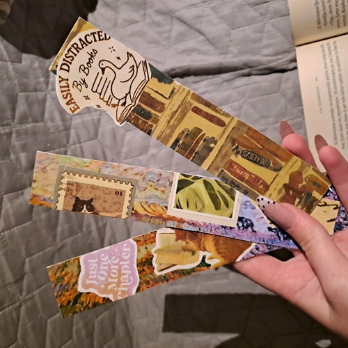 Handmade bookmarks set of 3rd, new, all together
