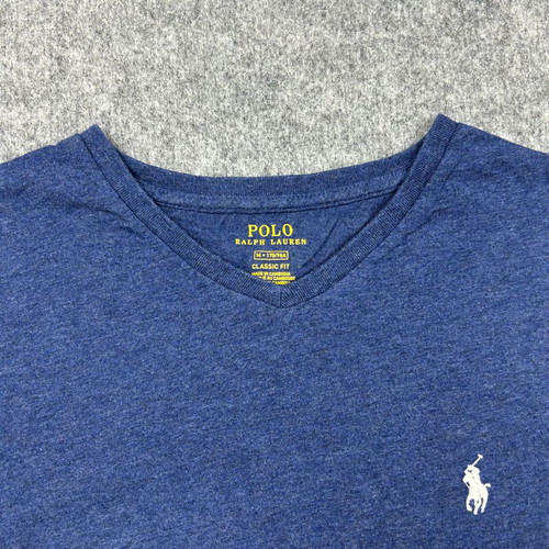 Polo Ralph Lauren Medium V-Neck T-Shirt Navy Heathered used