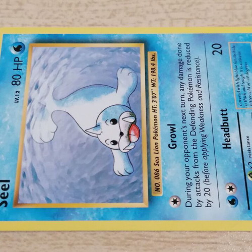 Pokémon Seel Evolutions Card 2016 new