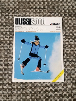 Ulisse 2000 Alitalia magazine like new, December 1984 - January 1985