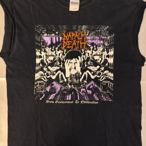 Napalm Death From Enslavement To Obliteration vintage T-shirt size M used