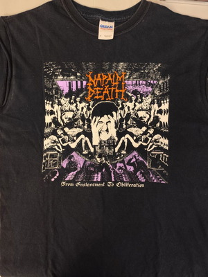 Napalm Death From Enslavement To Obliteration vintage μπλούζα μέγεθος M μεταχειρισμένη