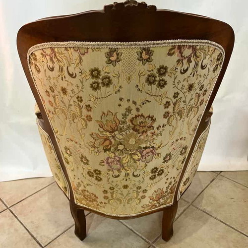 Set of 2 armchairs used with carved wooden details 97x70x54