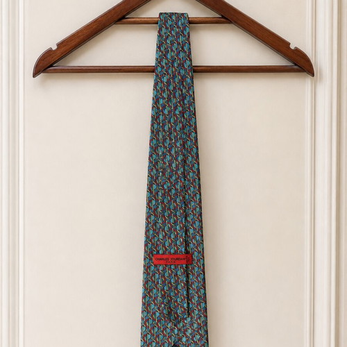 Charles Jourdan authentic silk tie