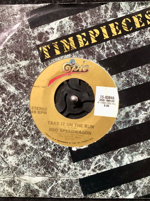 REO Speedwagon Take It On The Run βινύλιο 7" single μεταχειρισμένο, pop