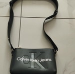 Calvin Klein shoulder bag new, black with silver logo