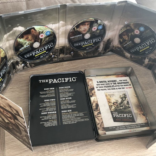 The Pacific DVD Band of Brothers steel case like new