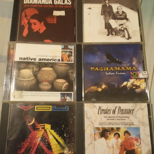 CDs used, many and various, rock genre