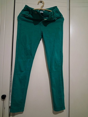Monday Premium women's skinny pants like new, petrol green, size M