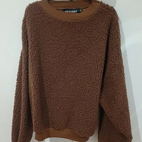 Brown hoodie sweater, size M/L