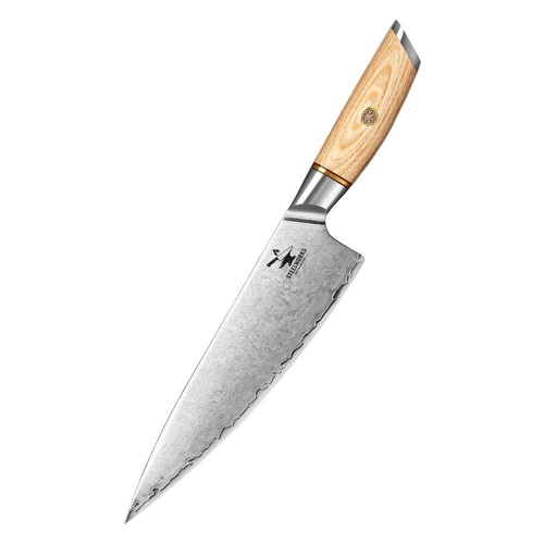 B37 8 Inch Chef Knife VG10 3 Layers Damascus