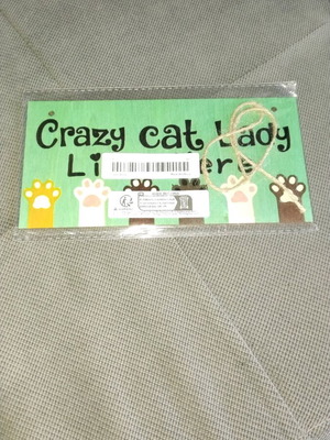 Rustic wooden sign "Crazy Cat Lady Lives Here" new