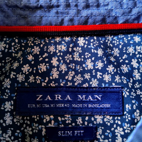 Zara men's shirt dark blue size M like new
