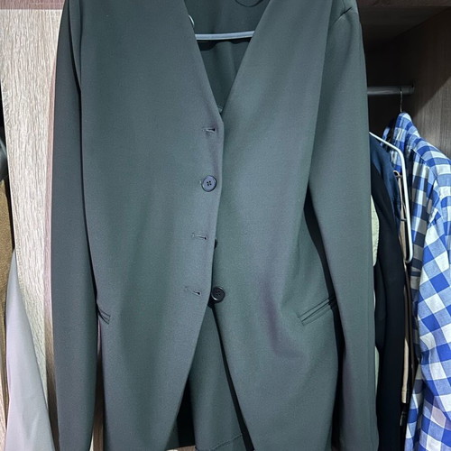 Zara women's green shirt jacket like new size L