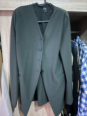 Σακάκι πουκάμισο γυναικείο Zara πράσινο σαν καινούργιο μέγεθος L