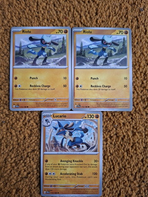 Pokemon TCG Riolu Lucario card pack new