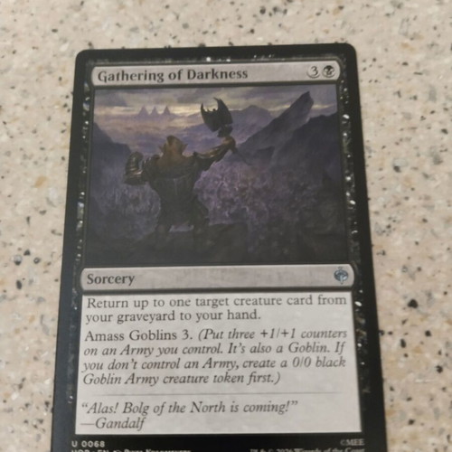 Magic the Gathering Gathering of Darkness card