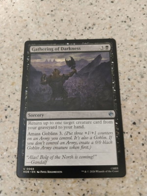 Magic the Gathering Gathering of Darkness card