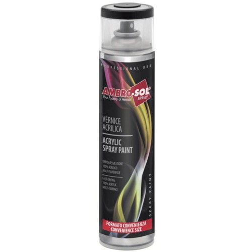 Glossy Black Spray Paint RAL 9005 600ml acrylic new