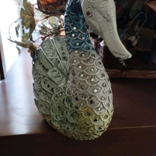 Decorative duck used, made of wood