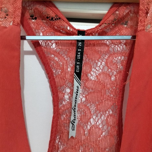 Stradivarius coral red jumpsuit size 36, unworn