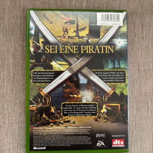 Pirates Legends of the Black Kat Xbox Original used, German complete