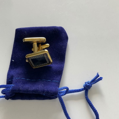 Cufflinks new unused gray-gold