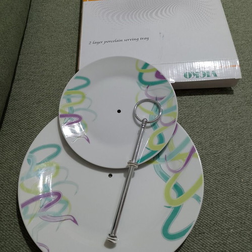 Vicko two-tier serving platter