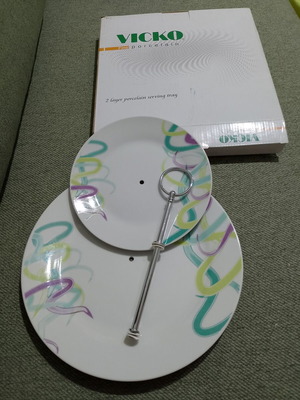Vicko two-tier serving platter