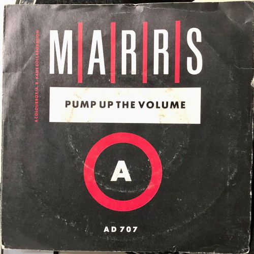 M|A|R|R|S Pump Up The Volume vinyl 7" single used, electronic