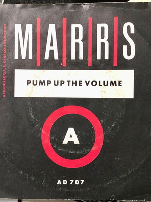 M|A|R|R|S Pump Up The Volume vinyl 7" single used, electronic