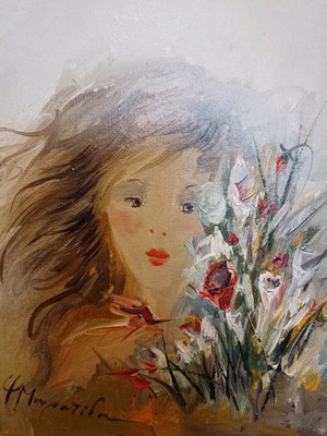 Fofi Mouratidou painting used, authentic artwork