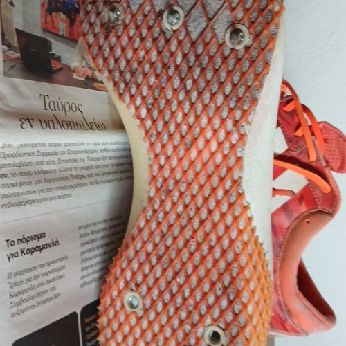 Track shoes used with spikes, size 48