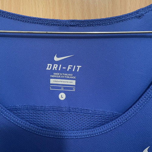 Nike Dry Fit Sports Shirt used, blue, size L