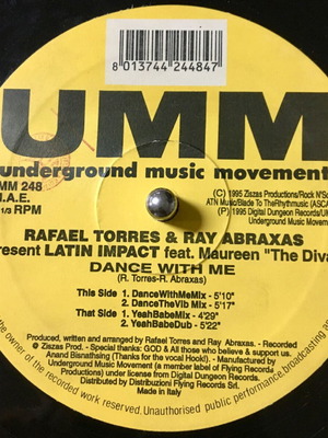 Vinyl 1995 Rafael Torres Ray Abraxas Latin Impact feat. Maureen The Diva μεταχειρισμένο