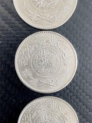 Silver Riyal Coins Saudi Arabia 1935 1948 1950 new
