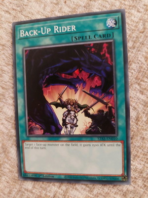 Yu-Gi-Oh Back-Up Rider card like new