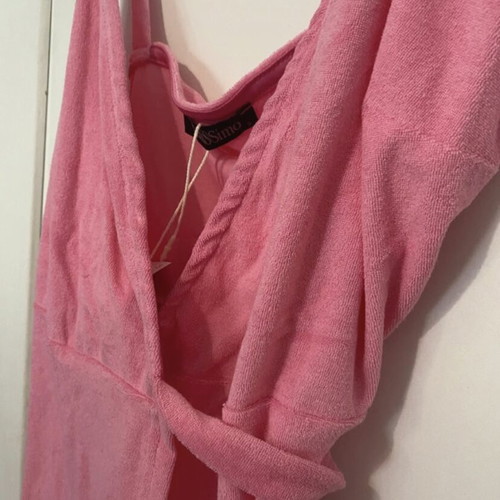Benissimo Pink Beach Dress new, short terry fabric